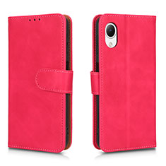 Coque Portefeuille Livre Cuir Etui Clapet L01Z pour Samsung Galaxy A23s Rose Rouge