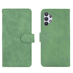 Coque Portefeuille Livre Cuir Etui Clapet L01Z pour Samsung Galaxy A32 5G Vert