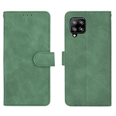 Coque Portefeuille Livre Cuir Etui Clapet L01Z pour Samsung Galaxy A42 5G Vert