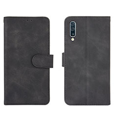 Coque Portefeuille Livre Cuir Etui Clapet L01Z pour Samsung Galaxy A50S Noir