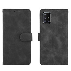 Coque Portefeuille Livre Cuir Etui Clapet L01Z pour Samsung Galaxy A51 4G Noir