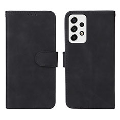 Coque Portefeuille Livre Cuir Etui Clapet L01Z pour Samsung Galaxy A53 5G Noir