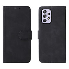 Coque Portefeuille Livre Cuir Etui Clapet L01Z pour Samsung Galaxy A73 5G Noir