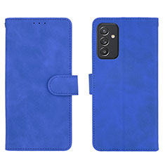 Coque Portefeuille Livre Cuir Etui Clapet L01Z pour Samsung Galaxy A82 5G Bleu