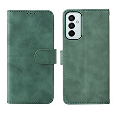 Coque Portefeuille Livre Cuir Etui Clapet L01Z pour Samsung Galaxy F23 5G Vert