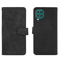 Coque Portefeuille Livre Cuir Etui Clapet L01Z pour Samsung Galaxy F62 5G Noir