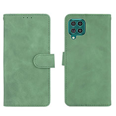 Coque Portefeuille Livre Cuir Etui Clapet L01Z pour Samsung Galaxy F62 5G Vert