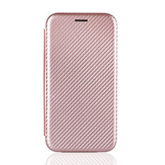 Coque Portefeuille Livre Cuir Etui Clapet L01Z pour Samsung Galaxy M31 Or Rose