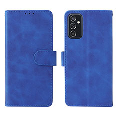 Coque Portefeuille Livre Cuir Etui Clapet L01Z pour Samsung Galaxy M52 5G Bleu