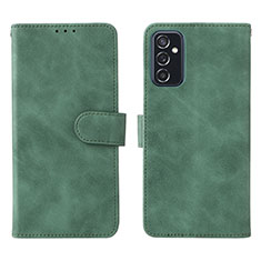 Coque Portefeuille Livre Cuir Etui Clapet L01Z pour Samsung Galaxy M52 5G Vert