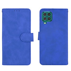 Coque Portefeuille Livre Cuir Etui Clapet L01Z pour Samsung Galaxy M62 4G Bleu