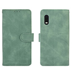 Coque Portefeuille Livre Cuir Etui Clapet L01Z pour Samsung Galaxy XCover Pro Vert