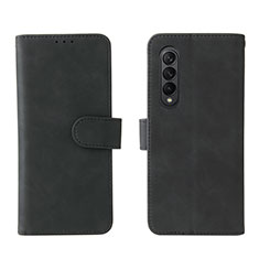 Coque Portefeuille Livre Cuir Etui Clapet L01Z pour Samsung Galaxy Z Fold4 5G Noir