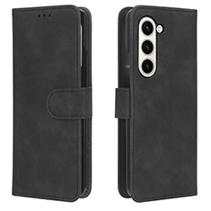 Coque Portefeuille Livre Cuir Etui Clapet L01Z pour Samsung Galaxy Z Fold5 5G Noir