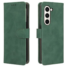 Coque Portefeuille Livre Cuir Etui Clapet L01Z pour Samsung Galaxy Z Fold5 5G Vert