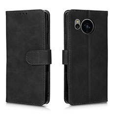 Coque Portefeuille Livre Cuir Etui Clapet L01Z pour Sharp Aquos Sense7 Plus Noir