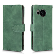 Coque Portefeuille Livre Cuir Etui Clapet L01Z pour Sharp Aquos Sense7 Plus Vert