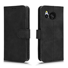 Coque Portefeuille Livre Cuir Etui Clapet L01Z pour Sharp Aquos Sense8 Noir