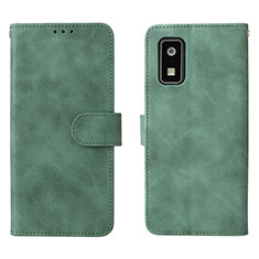 Coque Portefeuille Livre Cuir Etui Clapet L01Z pour Sharp Aquos wish Vert