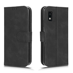 Coque Portefeuille Livre Cuir Etui Clapet L01Z pour Sharp Aquos wish3 Noir