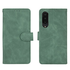 Coque Portefeuille Livre Cuir Etui Clapet L01Z pour Sharp Aquos Zero5G basic Vert