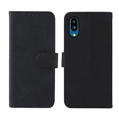 Coque Portefeuille Livre Cuir Etui Clapet L01Z pour Sharp Simple Sumaho 6 Noir