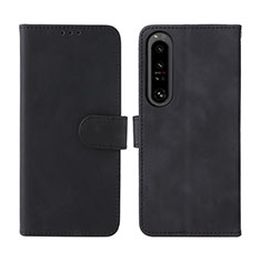 Coque Portefeuille Livre Cuir Etui Clapet L01Z pour Sony Xperia 1 IV Noir