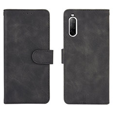 Coque Portefeuille Livre Cuir Etui Clapet L01Z pour Sony Xperia 10 II Noir