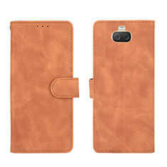 Coque Portefeuille Livre Cuir Etui Clapet L01Z pour Sony Xperia 10 Marron