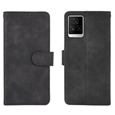 Coque Portefeuille Livre Cuir Etui Clapet L01Z pour Vivo iQOO 7 5G Noir