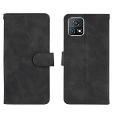 Coque Portefeuille Livre Cuir Etui Clapet L01Z pour Vivo iQOO U3 5G Noir