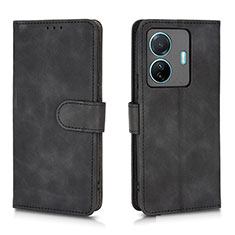 Coque Portefeuille Livre Cuir Etui Clapet L01Z pour Vivo iQOO Z6 Pro 5G Noir