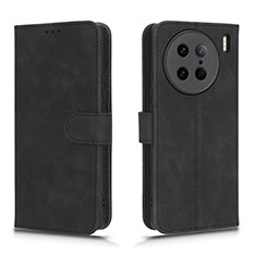Coque Portefeuille Livre Cuir Etui Clapet L01Z pour Vivo X90 Pro 5G Noir