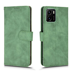 Coque Portefeuille Livre Cuir Etui Clapet L01Z pour Vivo Y01A Vert