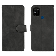 Coque Portefeuille Livre Cuir Etui Clapet L01Z pour Wiko View5 Plus Noir