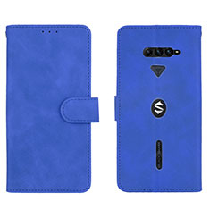 Coque Portefeuille Livre Cuir Etui Clapet L01Z pour Xiaomi Black Shark 4 5G Bleu