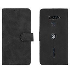 Coque Portefeuille Livre Cuir Etui Clapet L01Z pour Xiaomi Black Shark 4 Pro 5G Noir