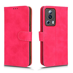 Coque Portefeuille Livre Cuir Etui Clapet L01Z pour Xiaomi Civi 2 5G Rose Rouge