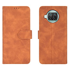 Coque Portefeuille Livre Cuir Etui Clapet L01Z pour Xiaomi Mi 10i 5G Marron