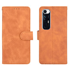 Coque Portefeuille Livre Cuir Etui Clapet L01Z pour Xiaomi Mi 10S 5G Marron