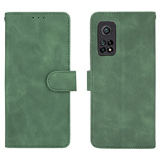 Coque Portefeuille Livre Cuir Etui Clapet L01Z pour Xiaomi Mi 10T 5G Vert