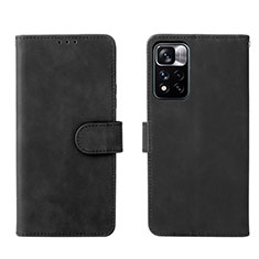 Coque Portefeuille Livre Cuir Etui Clapet L01Z pour Xiaomi Mi 11i 5G (2022) Noir