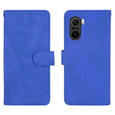 Coque Portefeuille Livre Cuir Etui Clapet L01Z pour Xiaomi Mi 11i 5G Bleu