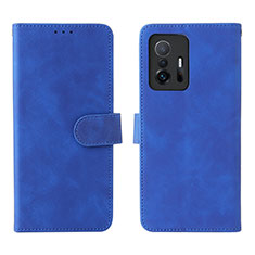 Coque Portefeuille Livre Cuir Etui Clapet L01Z pour Xiaomi Mi 11T Pro 5G Bleu