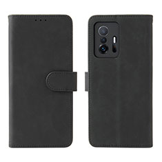 Coque Portefeuille Livre Cuir Etui Clapet L01Z pour Xiaomi Mi 11T Pro 5G Noir