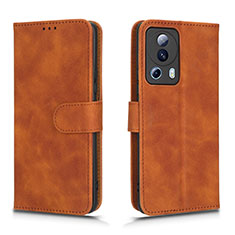 Coque Portefeuille Livre Cuir Etui Clapet L01Z pour Xiaomi Mi 12 Lite NE 5G Marron