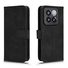 Coque Portefeuille Livre Cuir Etui Clapet L01Z pour Xiaomi Mi 14 5G Noir