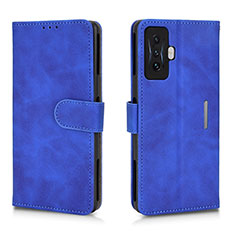 Coque Portefeuille Livre Cuir Etui Clapet L01Z pour Xiaomi Poco F4 GT 5G Bleu