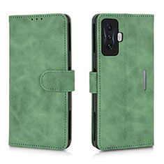 Coque Portefeuille Livre Cuir Etui Clapet L01Z pour Xiaomi Poco F4 GT 5G Vert