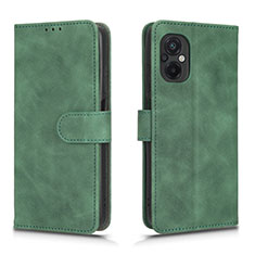 Coque Portefeuille Livre Cuir Etui Clapet L01Z pour Xiaomi Poco M5 4G Vert